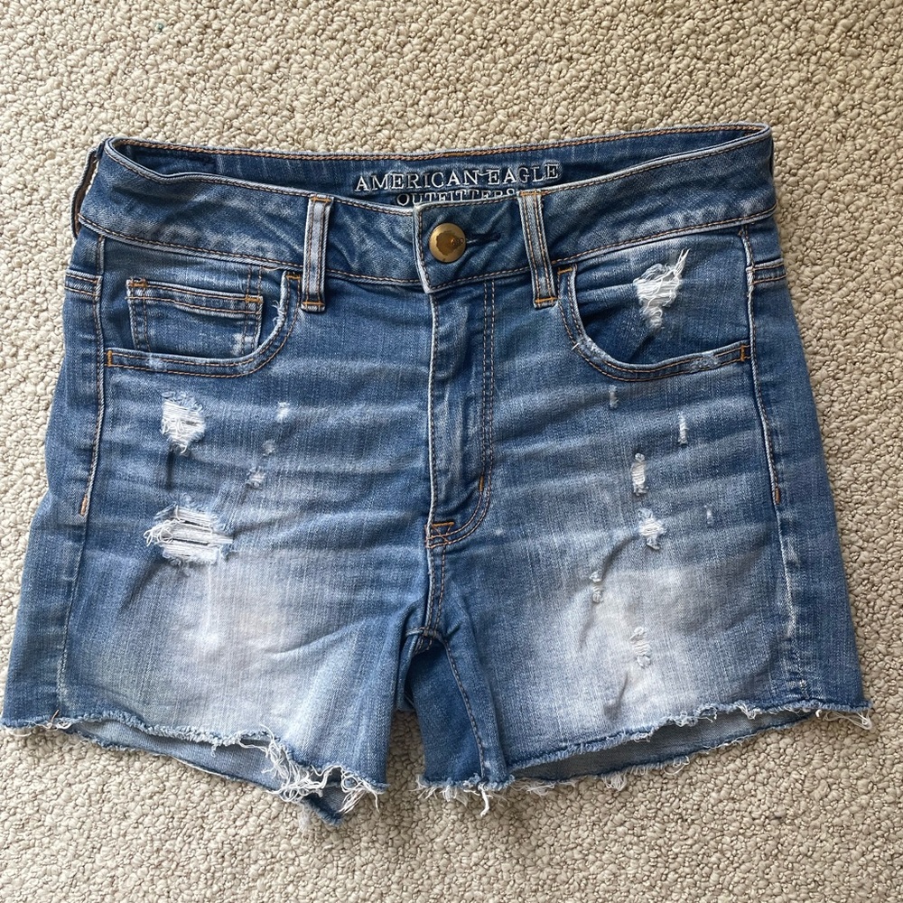 American Eagle ripped jean shorts
